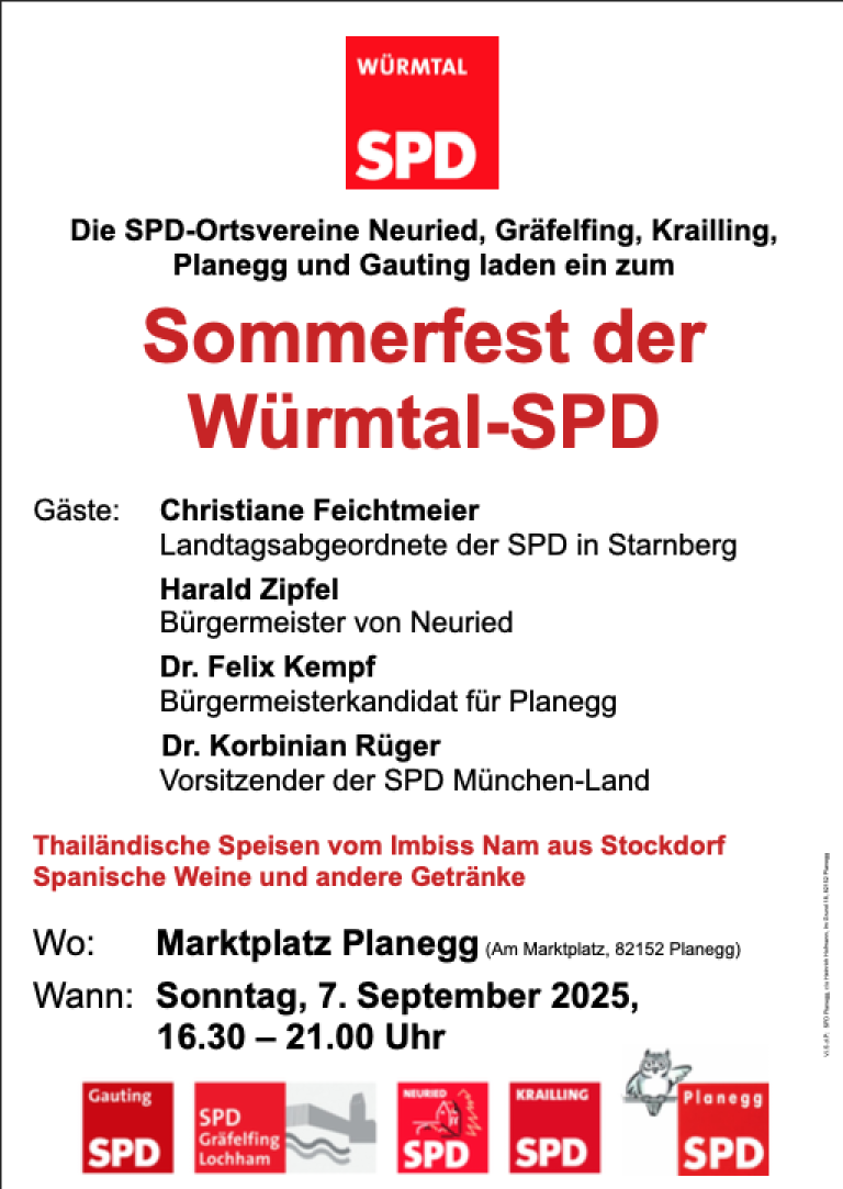 Sommerfest der Würmtal-SPD 2025